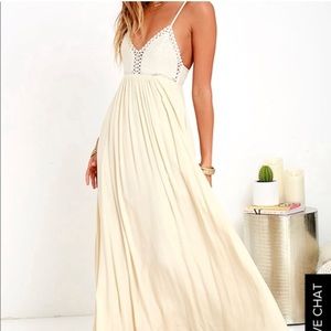 Long ivory dress